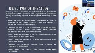 TOTAL QUALITY MANAGEMENT (TQM) AND ORGANIZATIONAL PERFORMANCE AMONG SHIP MANNING AGENCIES