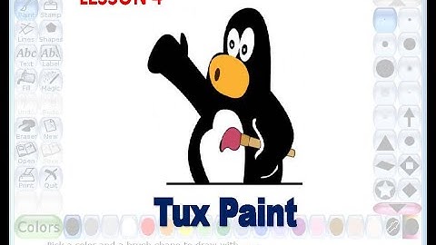 Std  IV  Lesson 4 Tux Paint   Part 2