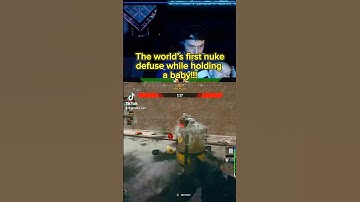 The world’s first ever nuke defuse while holding a baby!!! 🤯☢️😱