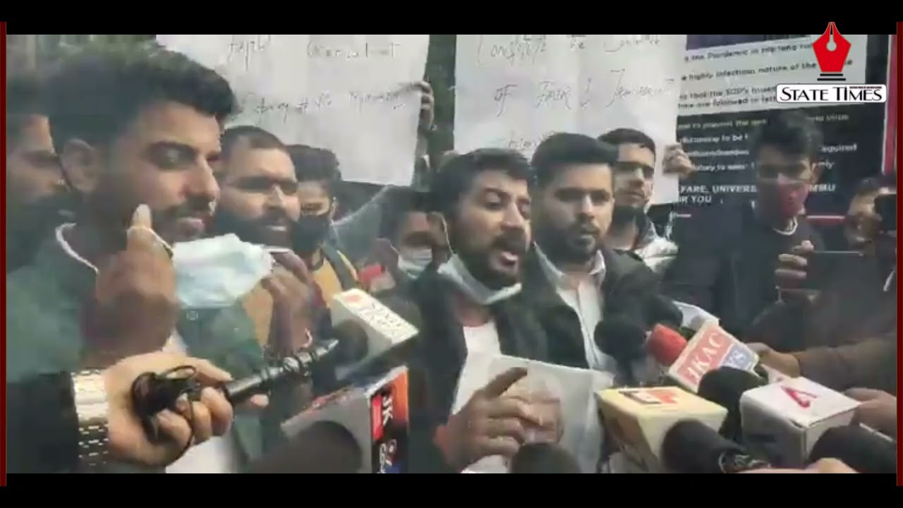 NSUI protest against nepotism and favoritism in JU recruitments