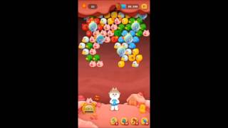 LINE バブル2　STAGE 314　黄金コニー　コンティニューあり　Golden Cony　LINE BUBBLE 2