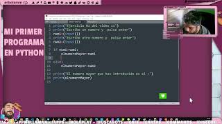 Mi primer programa en Python GRACIAS AL CURSO PYTHON DESDE CERO DE  @pildorasinformaticas