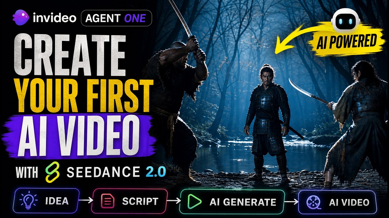 Create Your First AI Video with Seedance 2.0 + Invideo Agent One - YouTube