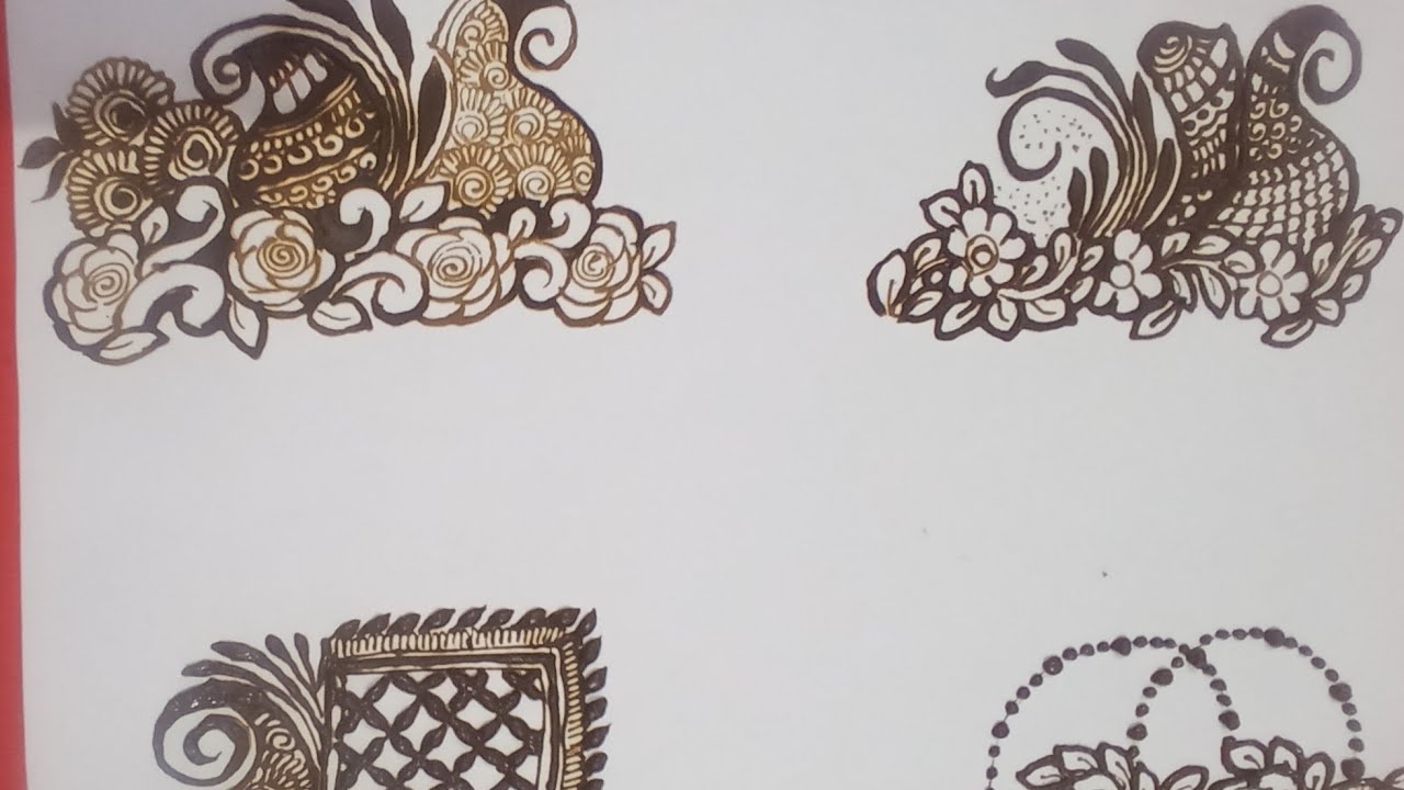 Beginners Mehndi Design Bridal Negative Feeling Henna Design Starting Henna Designs