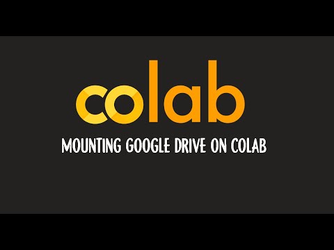Mounting Google drive on Colab - YouTube