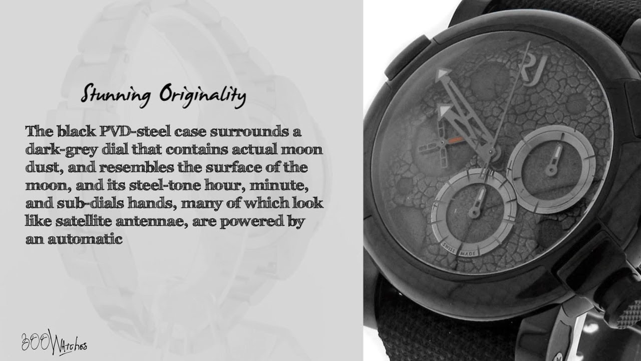 Romain Jerome Moon Dust-DNA PVD Steel Black Mood Watch