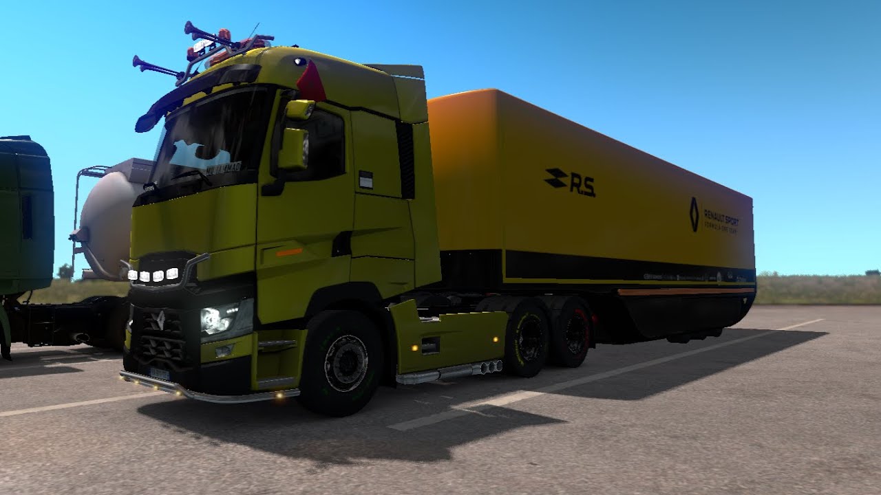 Mod Renault Trailer Euro truck Simulator 2 v1.36.x - YouTube