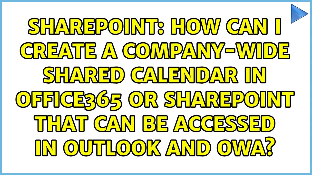 How Can I Create A Company wide Shared Calendar In Office365 YouTube