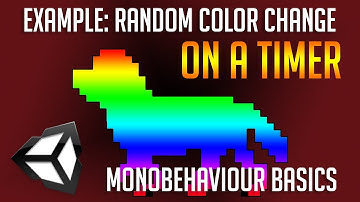 Random Color Change on Timer - Tracking deltaTime in Script - Unity 2018 Tutorial
