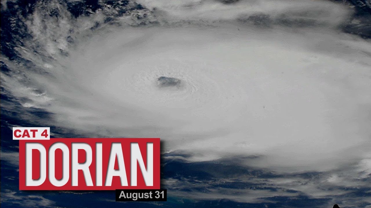 ISS Views of Hurricane Dorian - August 31, 2019