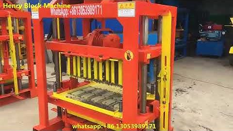 QTJ4 -40 concrete block making machine produce very strong blocks