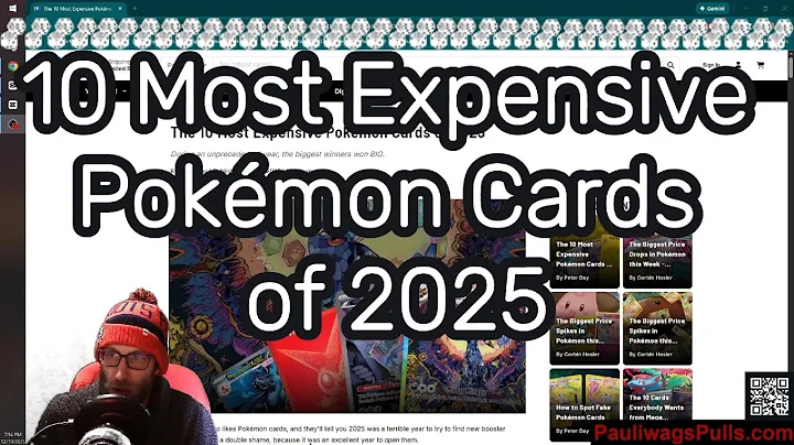Top 10 Most Expensive Pokémon Cards of 2025!!