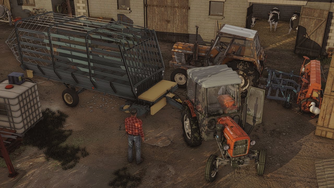 Złote Łany - Dziadek kupił nowe złomy , nocny siew zboża ,stary znajomy nam prasuje siano.