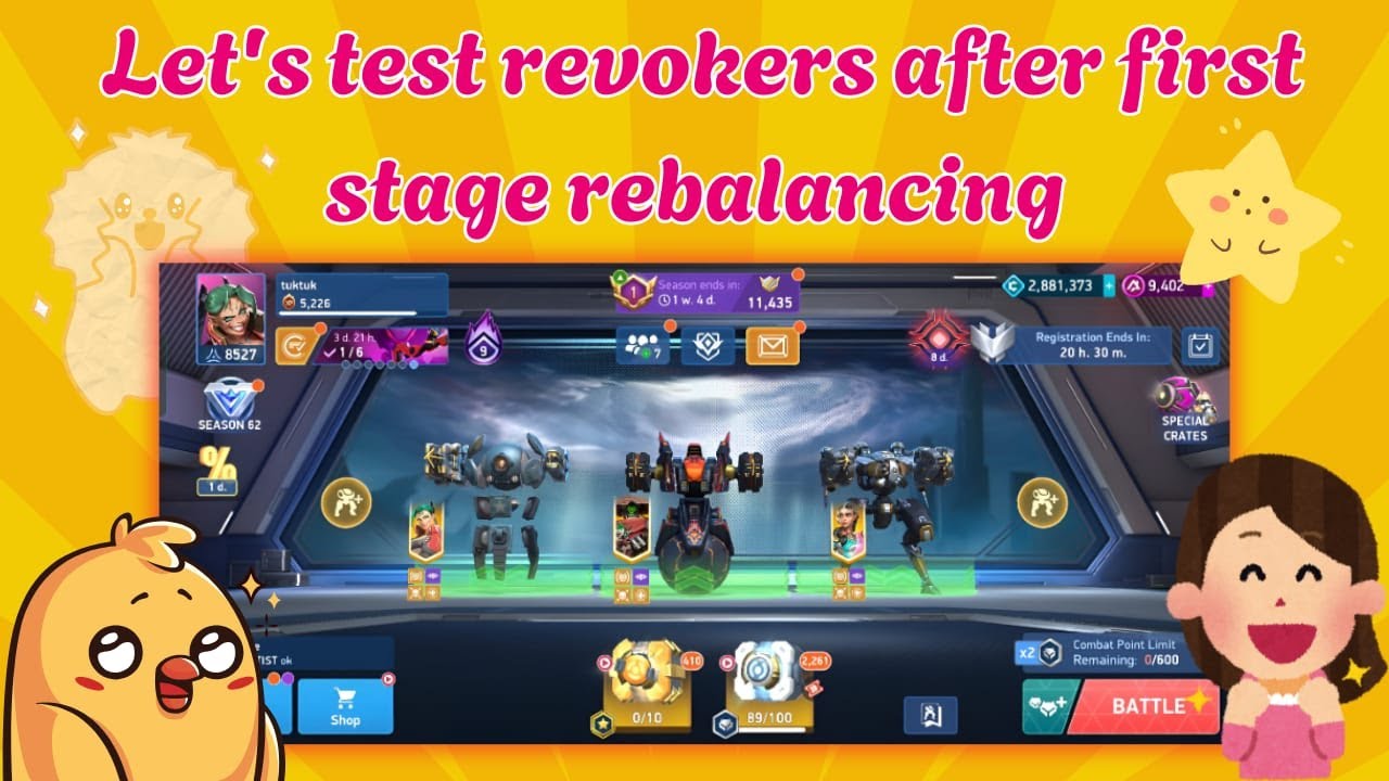 Revoker Nerf Test 🔥 | Is Revoker Still OP After Rebalancing? | Mech Arena Update Review ⚙️💥