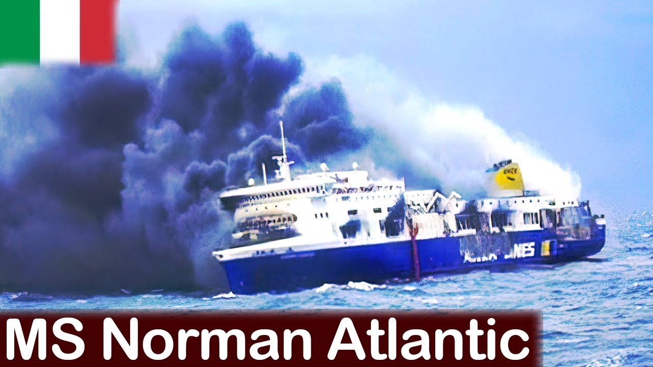 Пожар на Итальянском пароме Norman Atlantic.