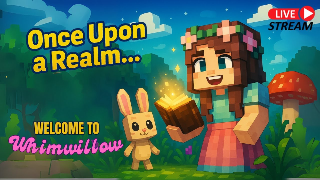 Minecraft Realms LIVE | Cozy Chaos Continues! Ep. 2 | Whimwillow Realm | 10AM EST