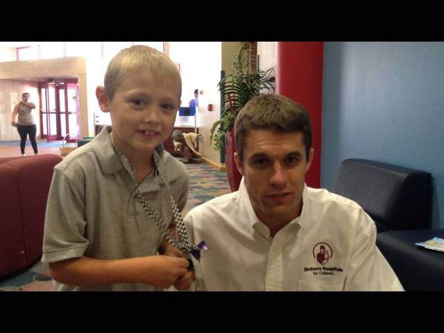 David Ragan and Hunter Black at Shriners Hospitals for Children - Greenville