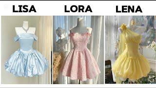 Choose your style💗| Lisa, Lora or Lena✨️ #choose #outfit #lisaorlena 