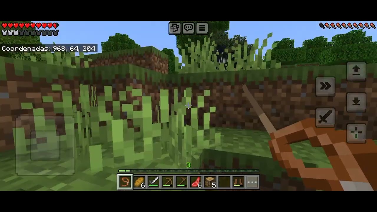 Echo base seguro en casa en Minecraft me mato a un Enderman pero recupere las cosas que tenía suelo