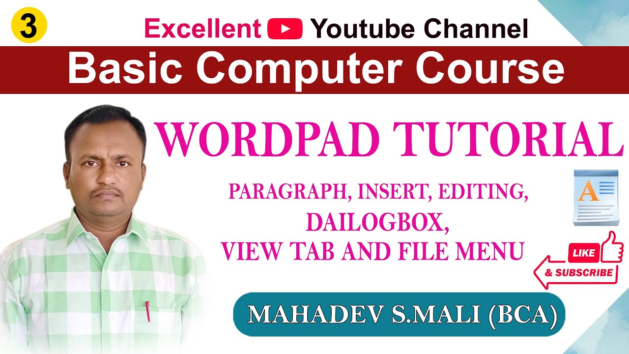 | Home Tab | | Paragraph, insert, editing Dialog box | and | View Tab | | 03 WordPad |