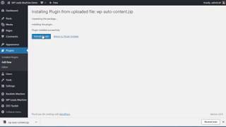 How to install the WP AutoContent plugin