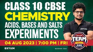 Class 10 CBSE Chemistry - Acids, Bases And Salts | Experiments | Xylem Class 10 CBSE screenshot 3