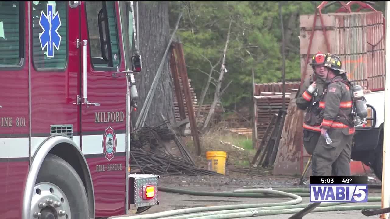 Firefighters knock down fire at Old Town storage facility - YouTube