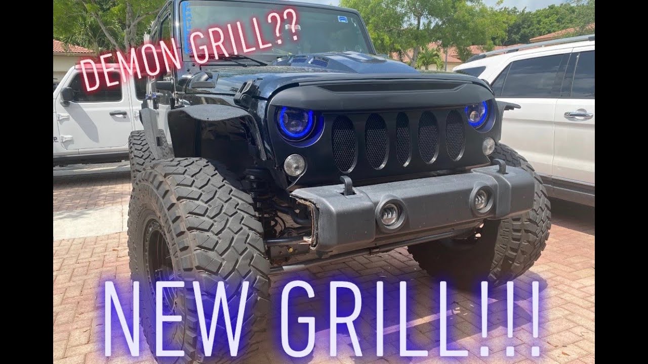 How to install grill on Jeep Wrangler (New Demon Grill install)