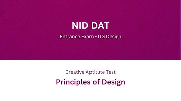 Unlock the Secrets of the Principles of Design | NID DAT Preparation Guide