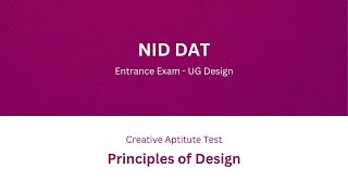 Unlock the Secrets of the Principles of Design | NID DAT Preparation Guide