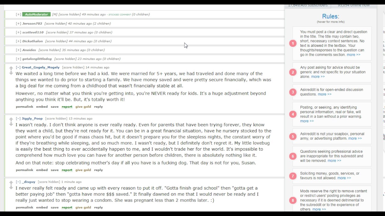 REDDIT - Moment You Knew You Were Ready for Kids - // SpookyPooch