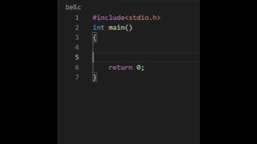 C Program to ring a bell | #coding #shorts