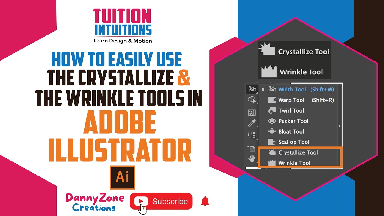 How to Easily use the Crystallize and Wrinkle Tools in Adobe Illustrator CC
