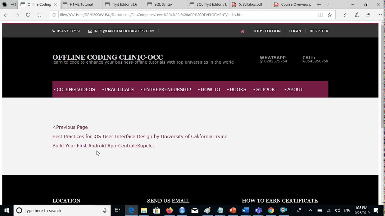 Offline Coding Clinic Course - YouTube