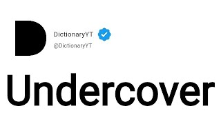 Undercover Meaning in English