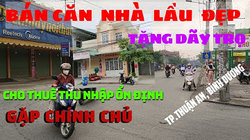 Bán nhà đẹp 1 trệt 1 lầu, tặng dãy trọ, có thu nhập ổn định. Tp.Thuận An, Bình Dương. #80