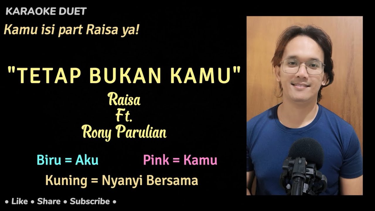 Tetap Bukan Kamu (Karaoke Duet) | Male Part Only - Tanpa Vokal Cewek | Raisa, Rony Parulian