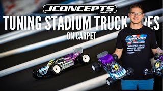Tuning Stadium Truck Tires on Carpet with JConcepts