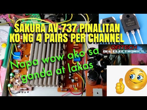 SAKURA AV-737 Change Circuit into SAKURA AV-737 4 Pairs per Channel