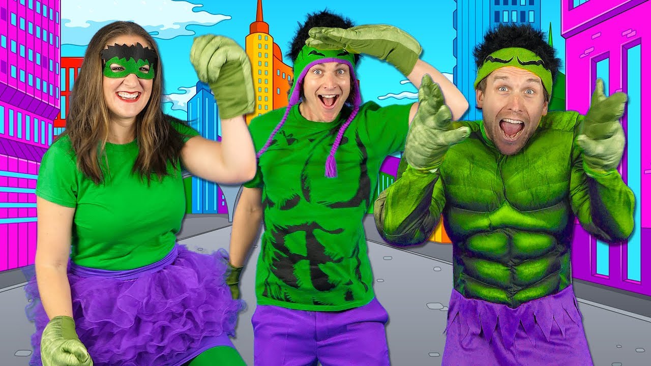 Kids Superhero Song    Lets Be Superheroes  Action Songs for Kids   Bounce Patrol