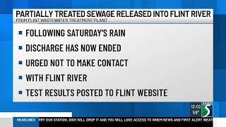 Partially treated sewage released from Flint wastewater treatment plant into river