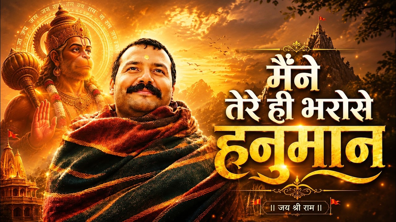 Maine Tere Hi Bharose Hanuman Official Video Suneel Lodhi   Hanuman Ansh   Neem Karoli Baba