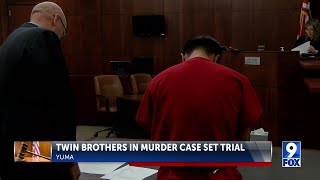 ONE TWIN BROTHER HEADED TO TRIAL