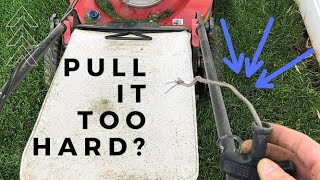 Lawn Mower Pull String Replacement DIY /// Toro Mower Wealth