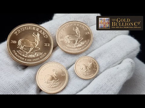 2022 Gold krugerrand Coin range - 1/10oz, 1/4oz, 1/2oz, 1oz