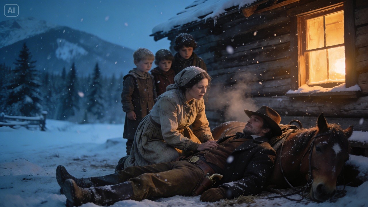 Poor Widow and Her Kids Saved a Dying Rich Cowboy — Not Knowing He Would Change Their Lives Fore