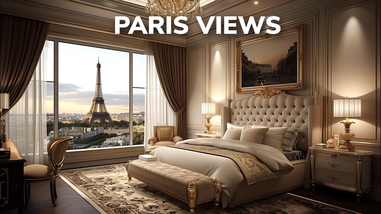 Bedrooms in Paris with Eiffel Tower View Interior Design Ideas - YouTube