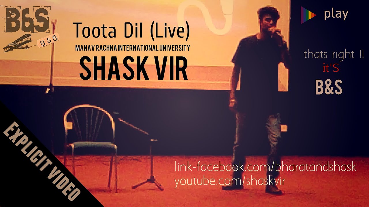 Toota Dil(live)-MRIU intra college solo singing-Shask vir-2015