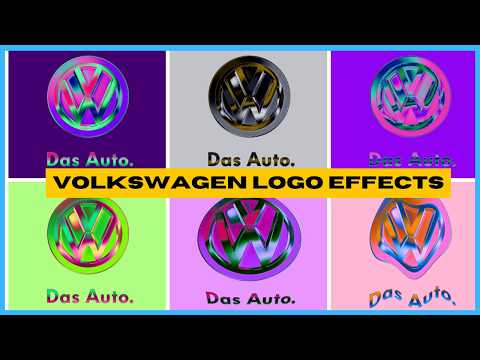 (PARODY) NEW & OLD VOLKSWAGEN DAS AUTO LOGO ANIMATION IN DIFFERENT EFFECTS - CAR LOGO EDIT PART 56