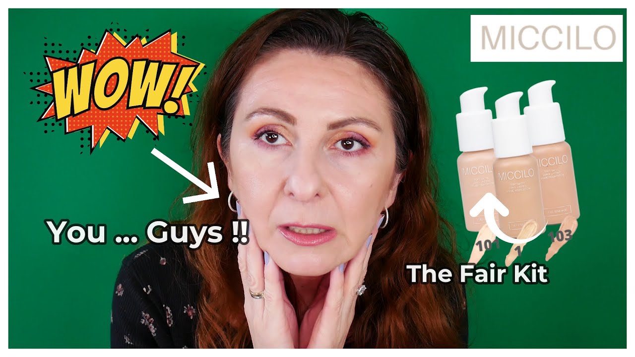 MICCILO Forever Flawless Foundation | FULL Coverage Foundation Over 40 & Oily Skin ?